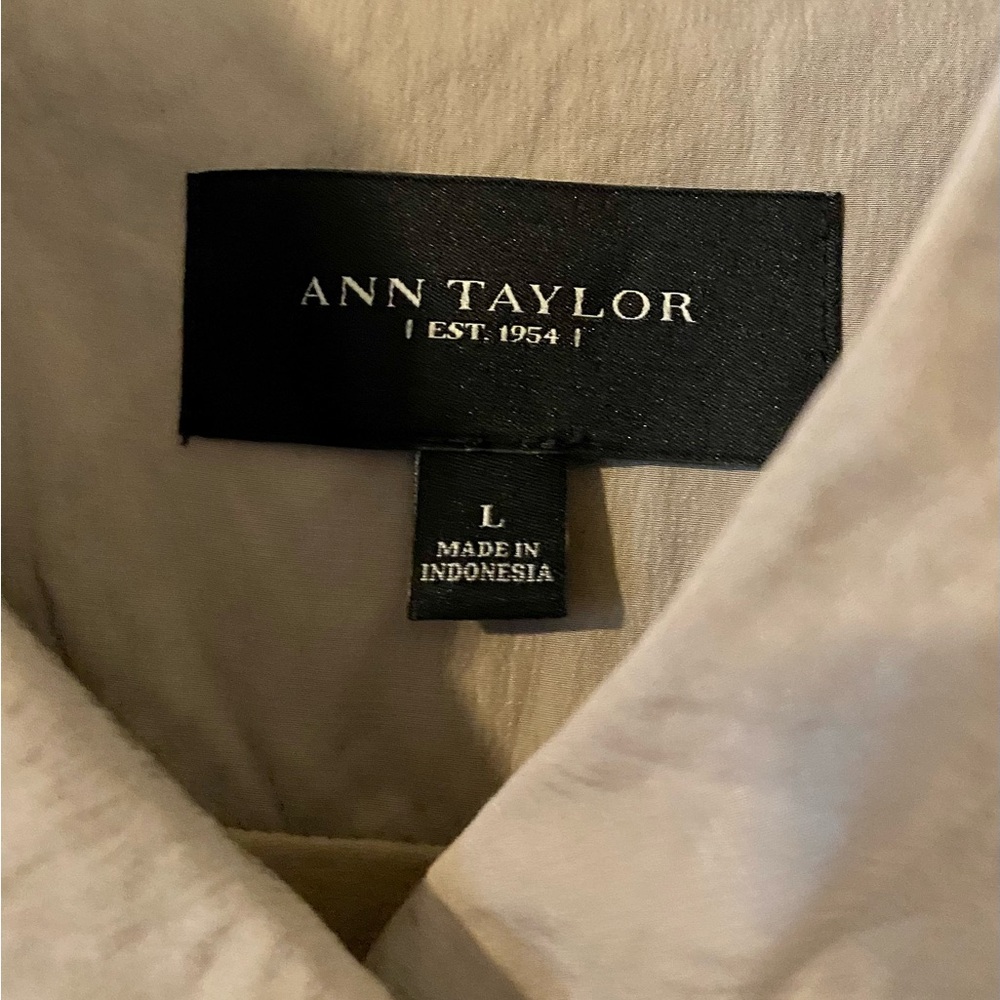 Taupe Asymmetrical trench coat - Picture 2 of 7